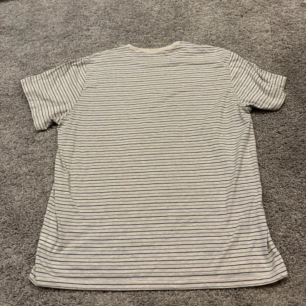 LOT OF 2 Marine Layer T Shirt Womens Size L / XL Blue Striped Short Sleeve